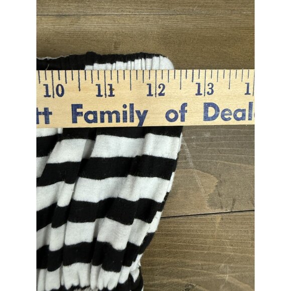 Metropark Black and White Stripe Strapless Maxi Dress sz 4 - Picture 6 of 7